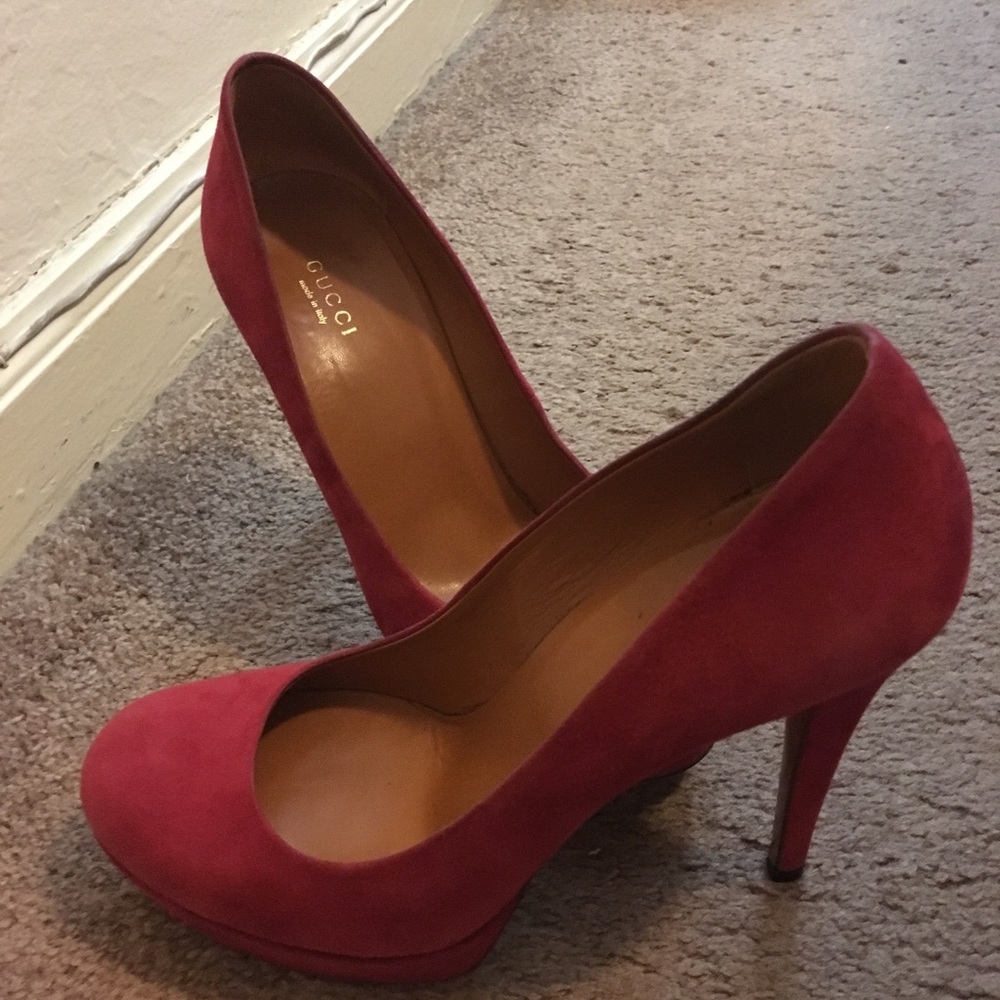 Suede Gucci Heels